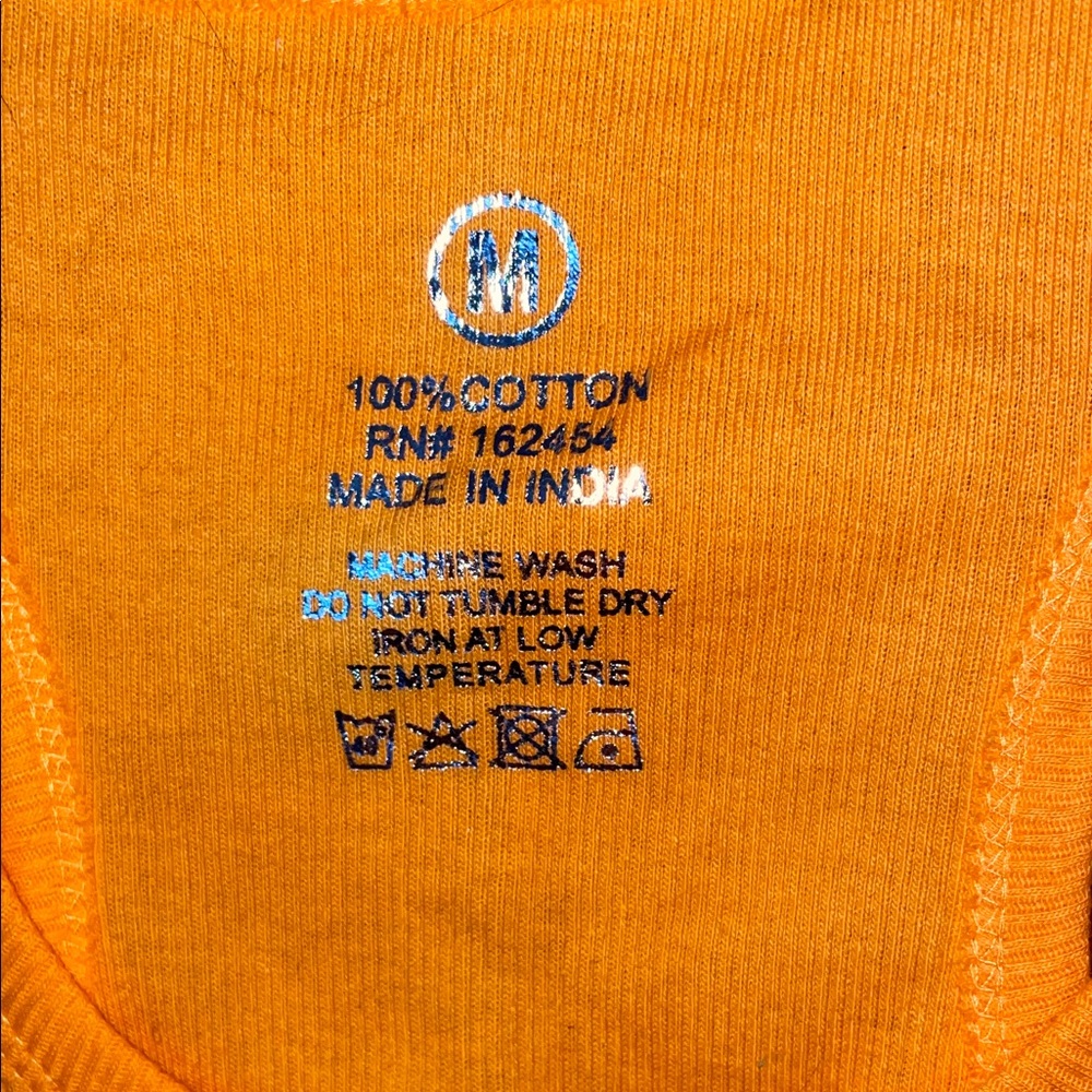 Orange Ribbed Tank Top 🧡 - Picture 3 of 9